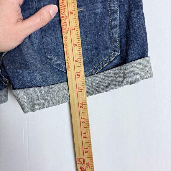 Witchery Australia Denim Shorts Womens Size 10 Dark Wash Blue Short‎ Cute Comfy - Picture 6 of 10